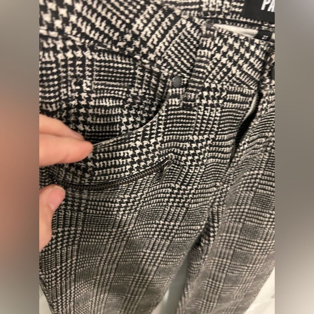 PAIGE Monochrome Checkered Trousers size 27 - Picture 2 of 7